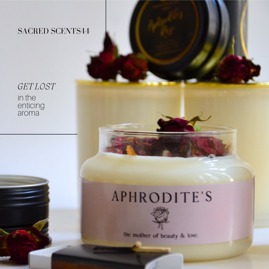 Immerse yourself in the divine aroma of Aphrodite&rsquo;s Rose, available now in our shop. Let the goddess guide you on a scented journey of love and beauty. Link in bio! 🌹✨

#SacredScents44 #SS44 #naturalfragrance #nycsmallbusiness #womenowned #nyc