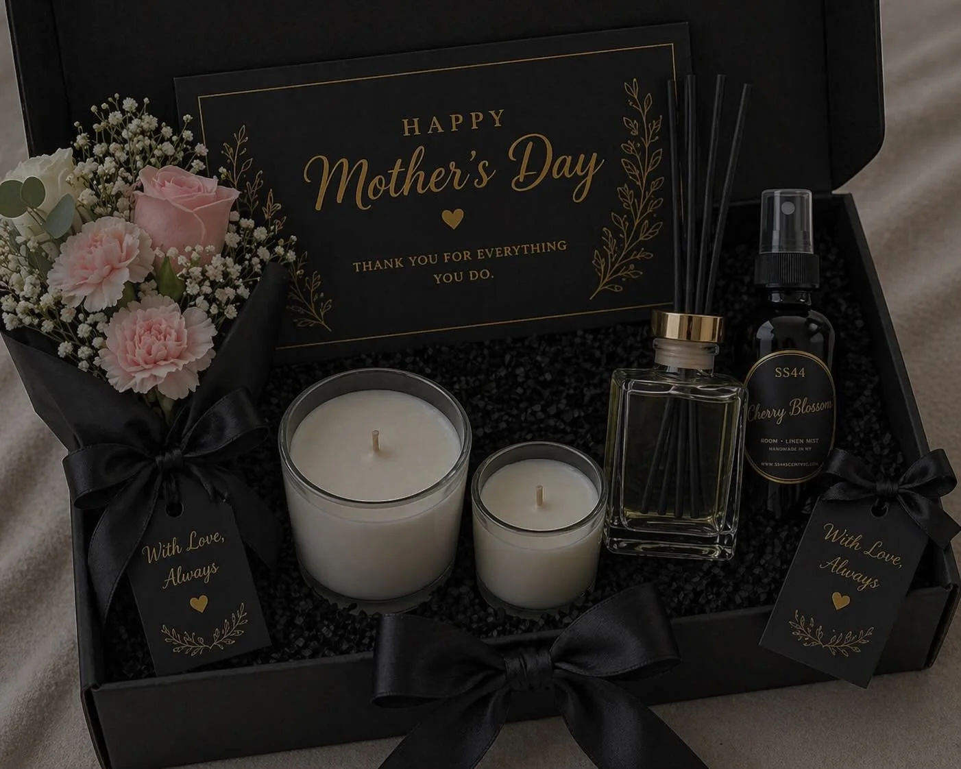 The perfect Mother&rsquo;s Day gift is here 🖤✨
Curated with love, designed for her moments of peace.
Limited boxes available.
@confettipartyplace 
📍 3190 Westchester Ave
🗓 Sunday, April 26
⏰ 2&ndash;6 PM

#SacredScents44 #MothersDayGifts #ShopSmal