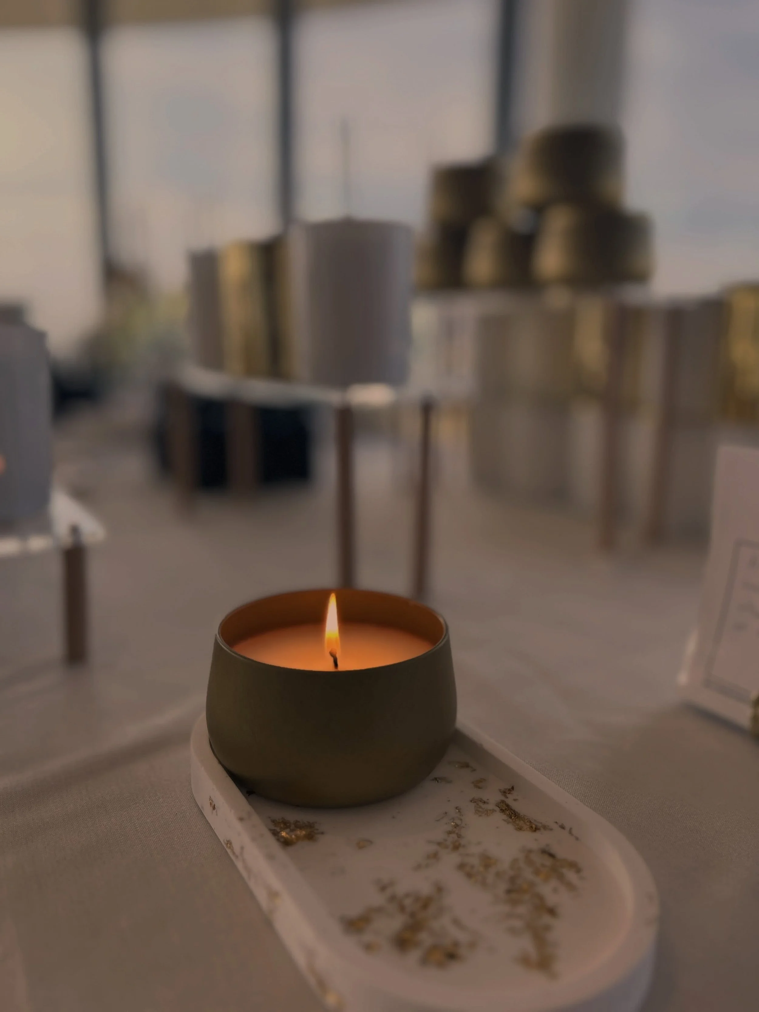 Elevate the everyday. ✨ Beautiful fragrance, warm candlelight, and handcrafted details made to transform your space.

#Sacredscents44 #decorativetray