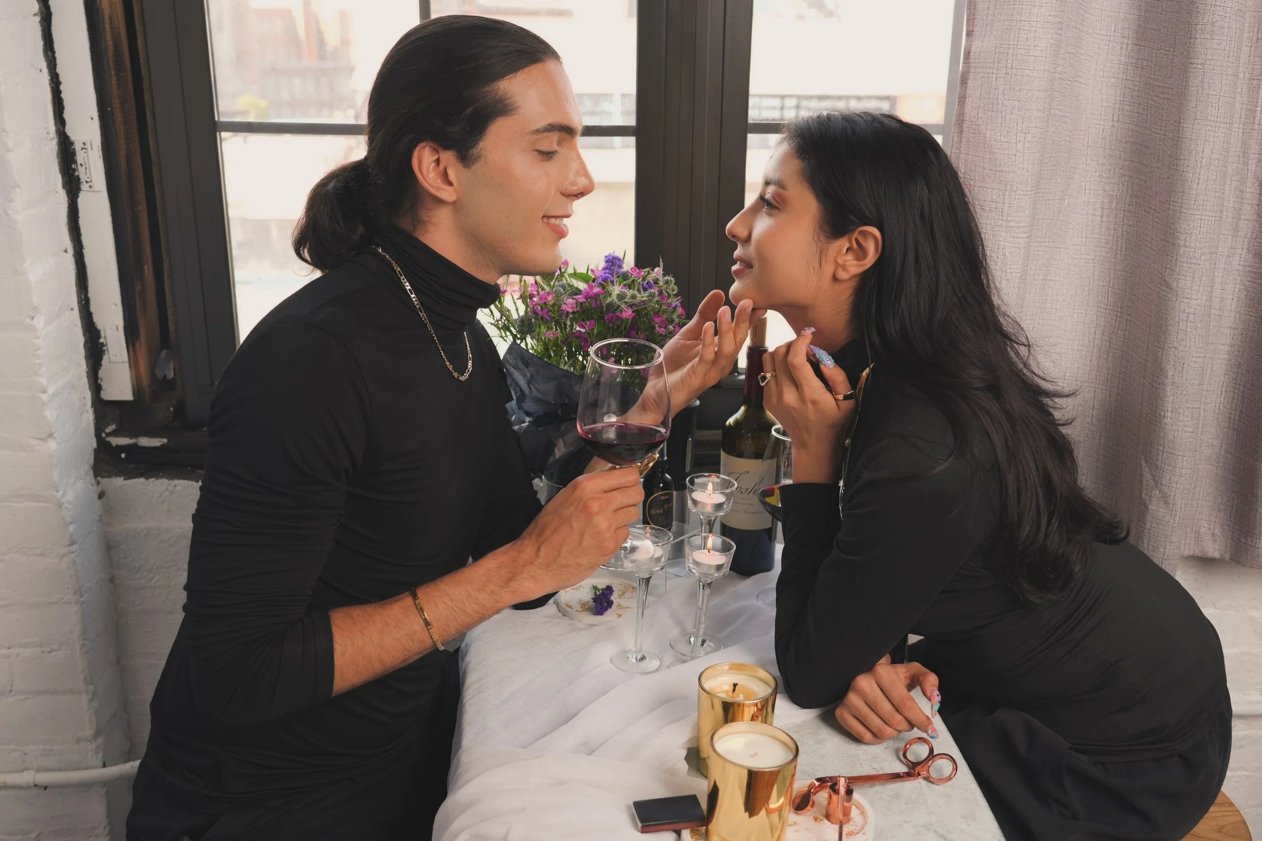 Some moments deserve to be savored. 🍷🕯️✨
Set the mood. Light the candle. Be present. 

🛍️: Sacredscents44.com

📸: @_javierphotography 

#sacredscents44