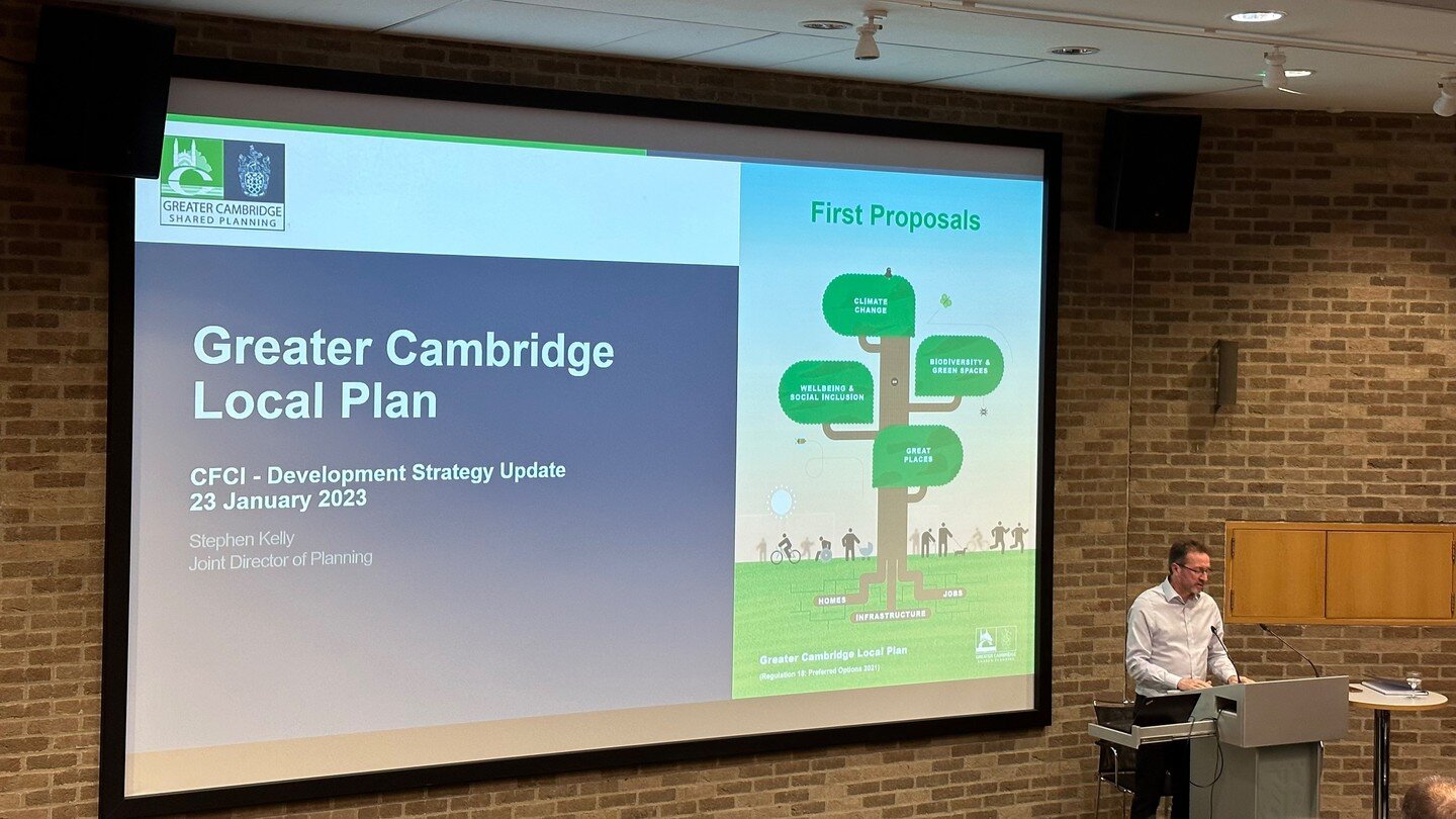 A Fabulous evening last night thanks to the Cambridge Forum For the Construction Industry (CFCI) for organising. 

Joint Director of Planning at Greater Cambridge Shared Planning Service, Stephen Kelly talked the audience through some of the challeng