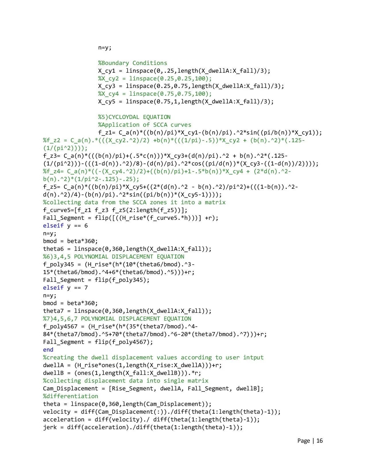 Design of Cam Profiles using MATLAB — Kyle McLaughlin's Portfolio