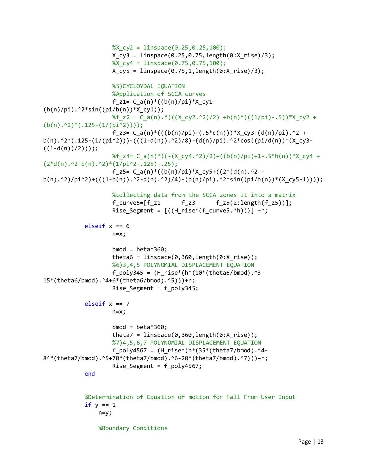 Design of Cam Profiles using MATLAB — Kyle McLaughlin's Portfolio