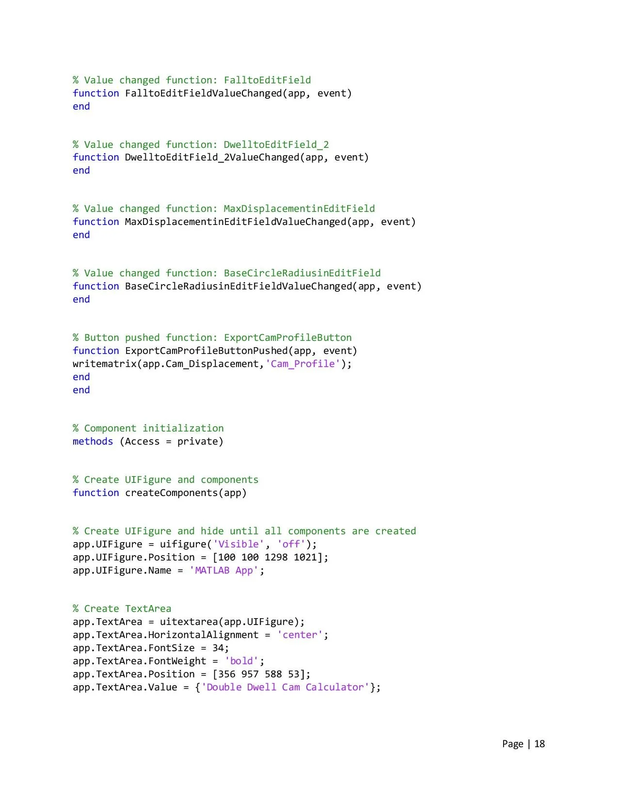 Design of Cam Profiles using MATLAB — Kyle McLaughlin's Portfolio