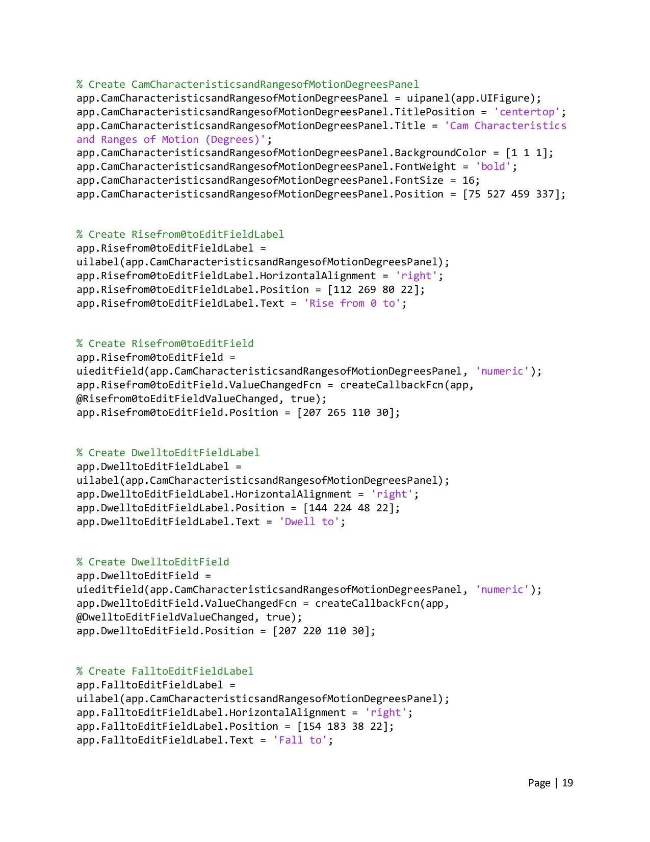 Design of Cam Profiles using MATLAB — Kyle McLaughlin's Portfolio