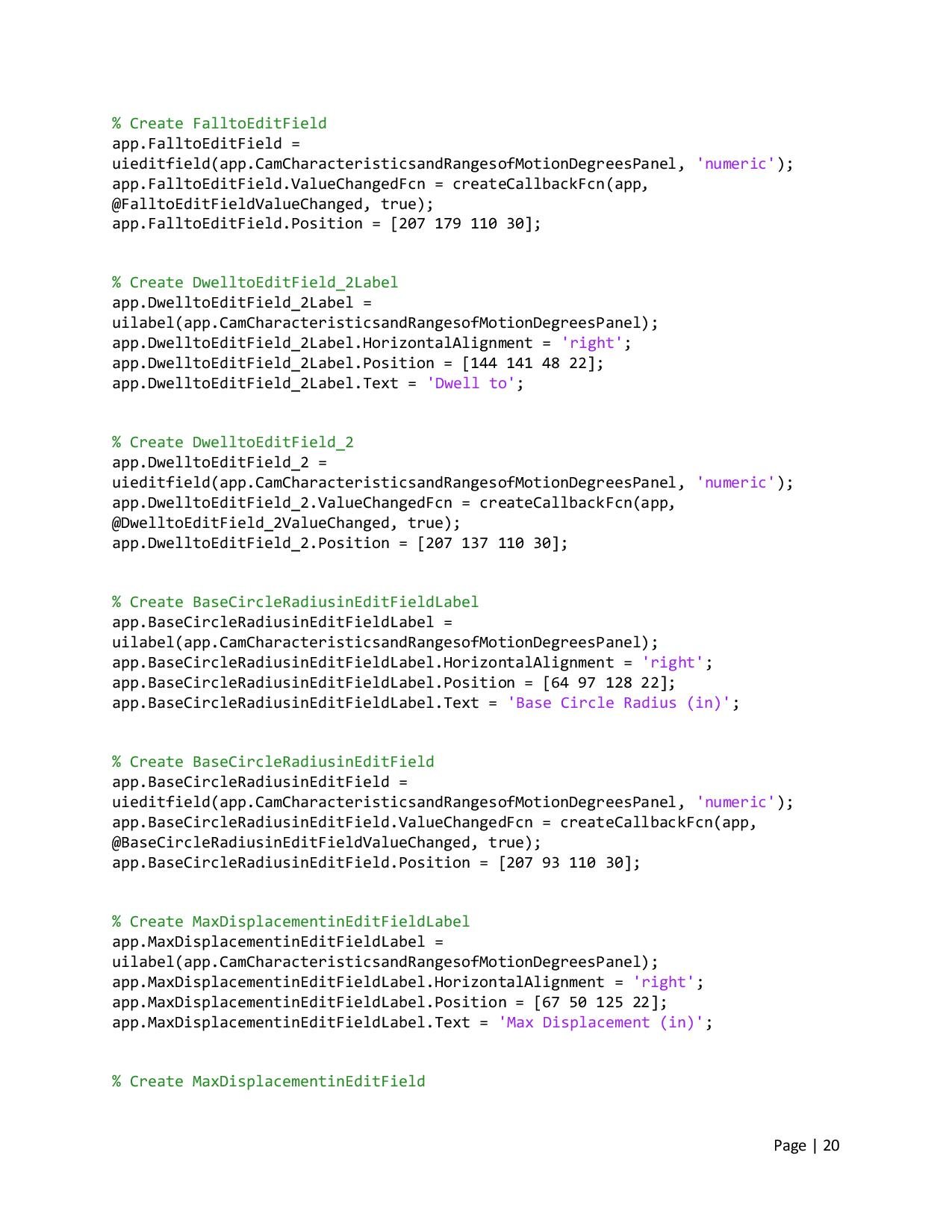 Design of Cam Profiles using MATLAB — Kyle McLaughlin's Portfolio