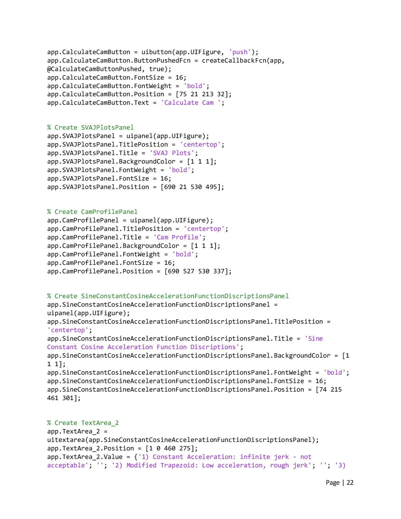 Design of Cam Profiles using MATLAB — Kyle McLaughlin's Portfolio