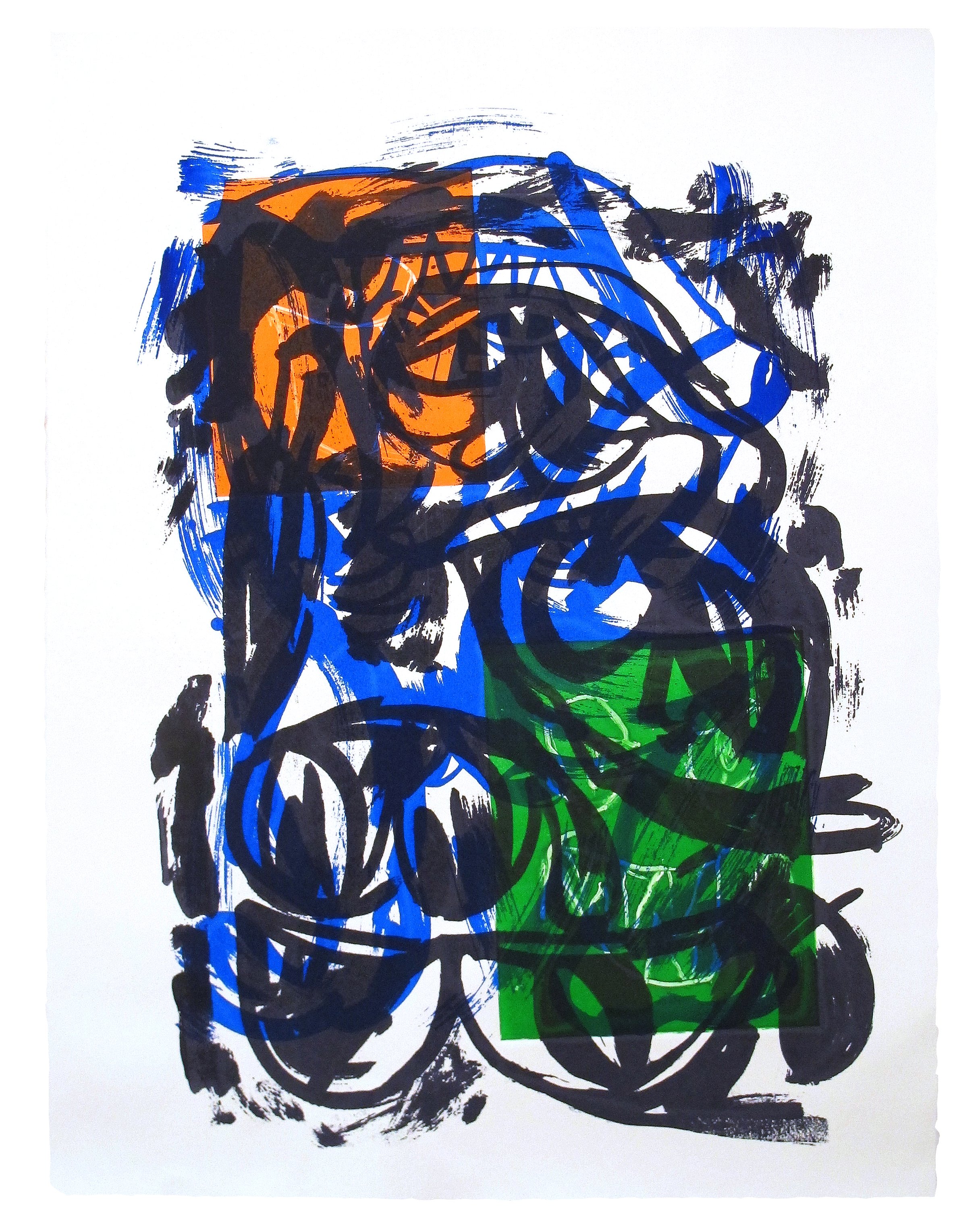 Funny Sunnies (2018), Silkscreen and monotype on paper. 22" x 30"