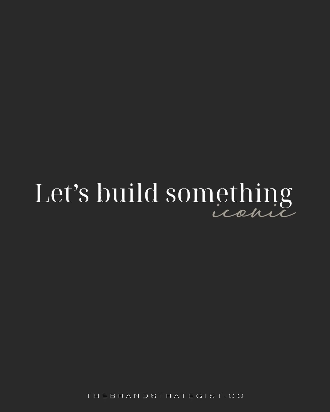 Let&rsquo;s build something iconic together. Because your brand deserves more than design, it deserves strategy, intention, and results. 💫

www.thebrandstrategist.co

#thebrandstrategist // Brand Identity, Branding, Personal Brand, Web Design, Brand