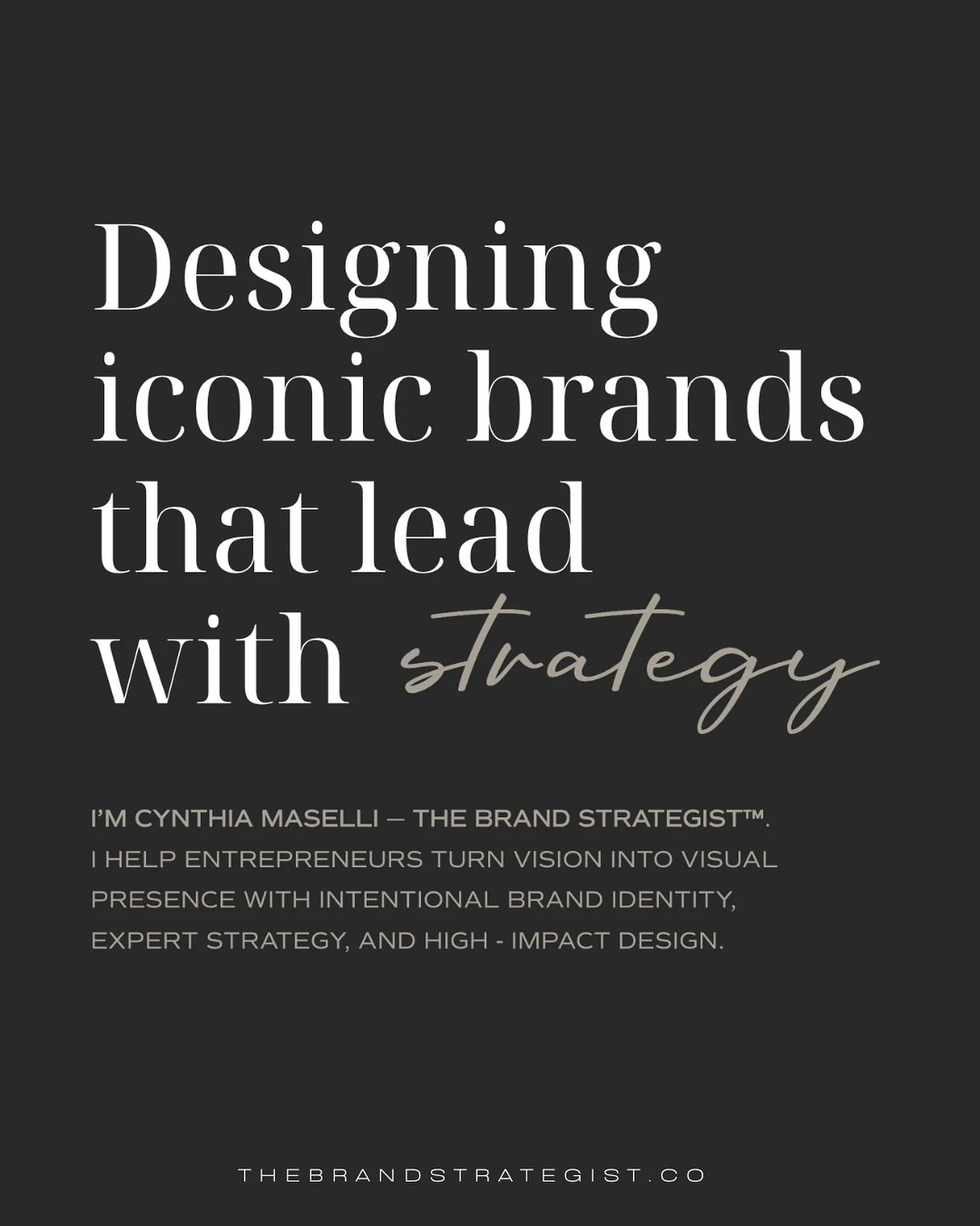 Every iconic brand begins with strategy. Design without direction falls flat, but when vision meets intention, your brand becomes unforgettable. ✨

www.thebrandstrategist.co

#thebrandstrategist // Brand Identity, Branding, Personal Brand, Web Design