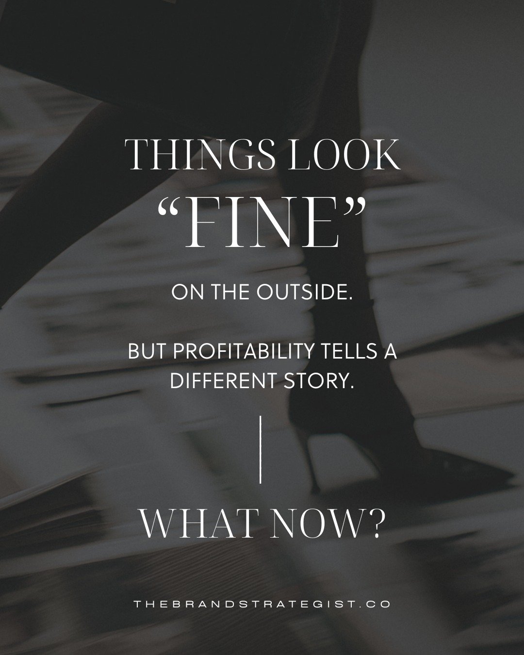 Everything looks pretty good on the outside, but your profitability is revealing something different, and you are trying everything you know to make it better.

Does this sound familiar?
You have a brand.
You have offers.
You are visible online.
You 