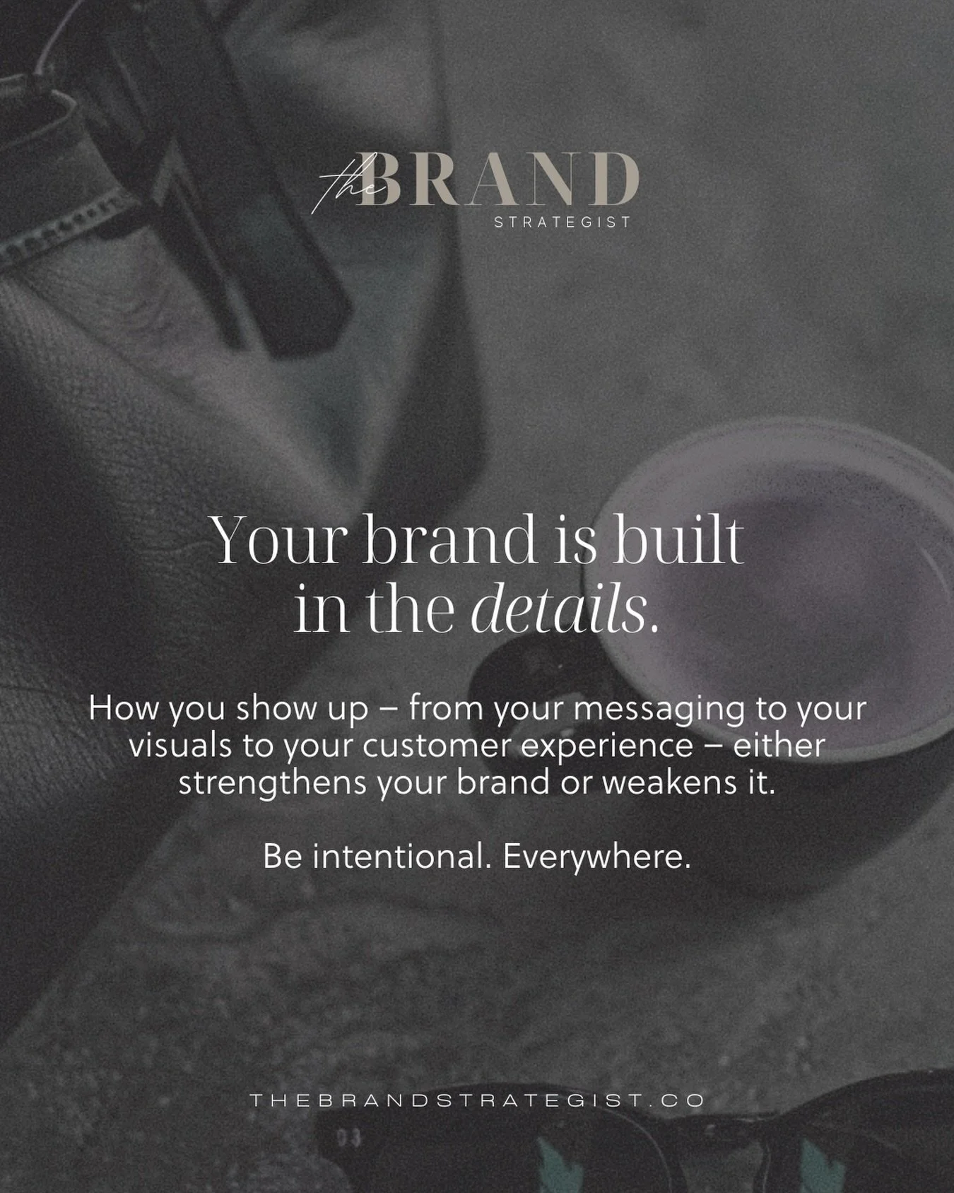 Every detail is communicating something about your brand. Make sure it&rsquo;s reflects the level you&rsquo;re building toward. 

Currently accepting new clients for January- March 2026 &mdash;> Link in bio or visit us online www.thebrandstrategis