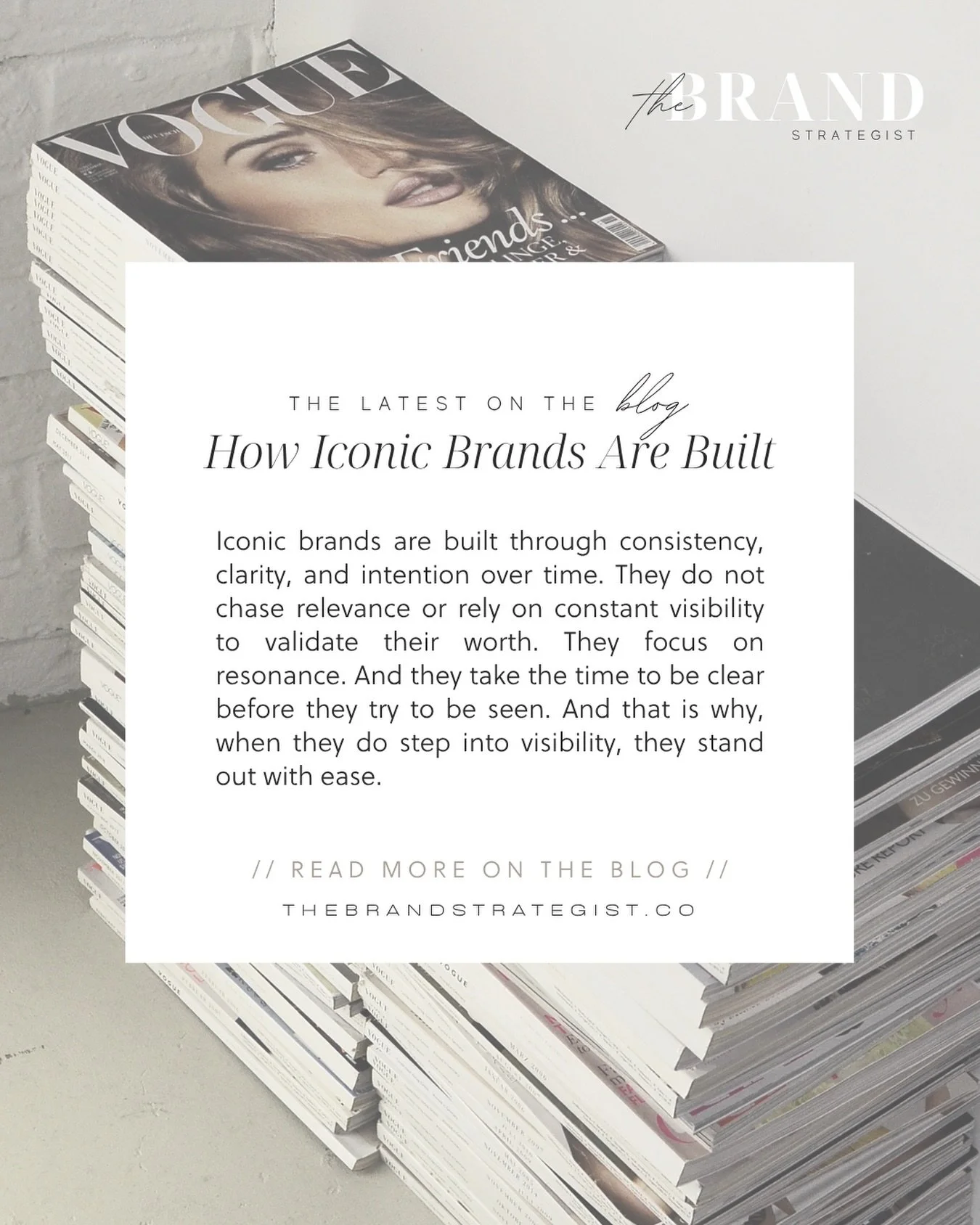 THE BLOG // There&rsquo;s a reason some brands last&hellip; and most don&rsquo;t. It&rsquo;s not a lack of ideas or effort, but they do lack a few things that actually matter. 

Read more on the blog: &ldquo;How Iconic Brands Are Built.&rdquo;

www.t