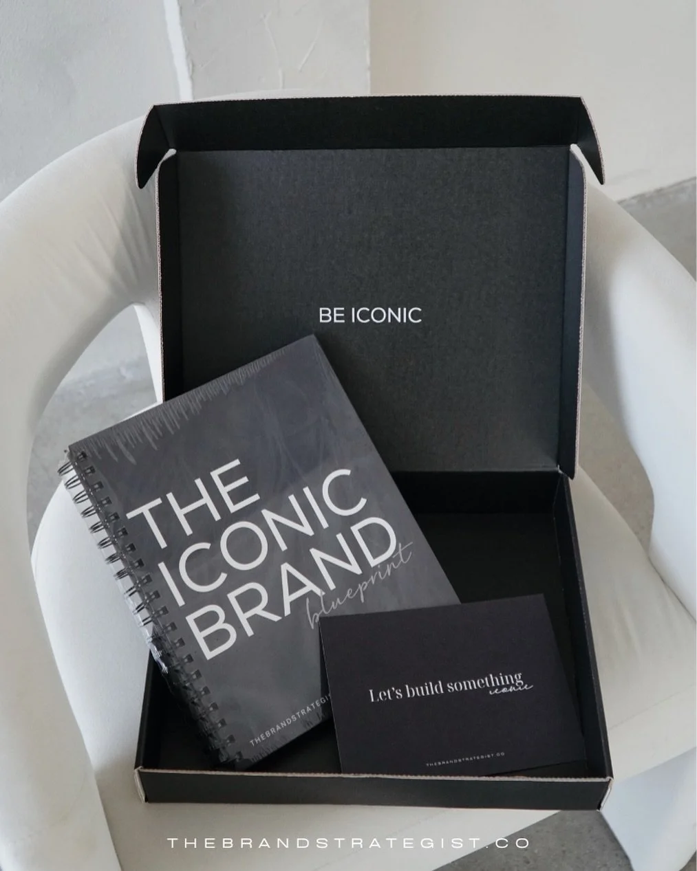 THE ICONIC BRAND BLUEPRINTⓇ 

The details are the brand. Shrink wrapped, comes with a custom protective book sleeve, and packaged with the same care that goes into building something iconic. 

The Iconic Brand Blueprint doesn&rsquo;t just teach you h