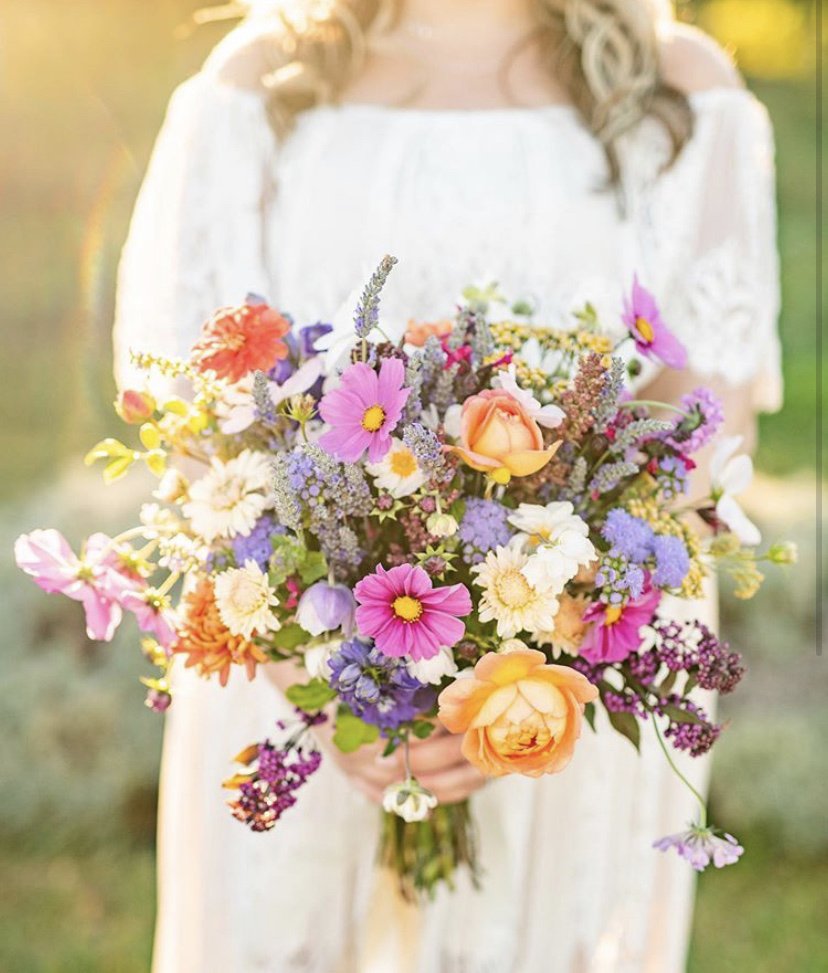 Brightly colored fresh gathered bouquet.jpg