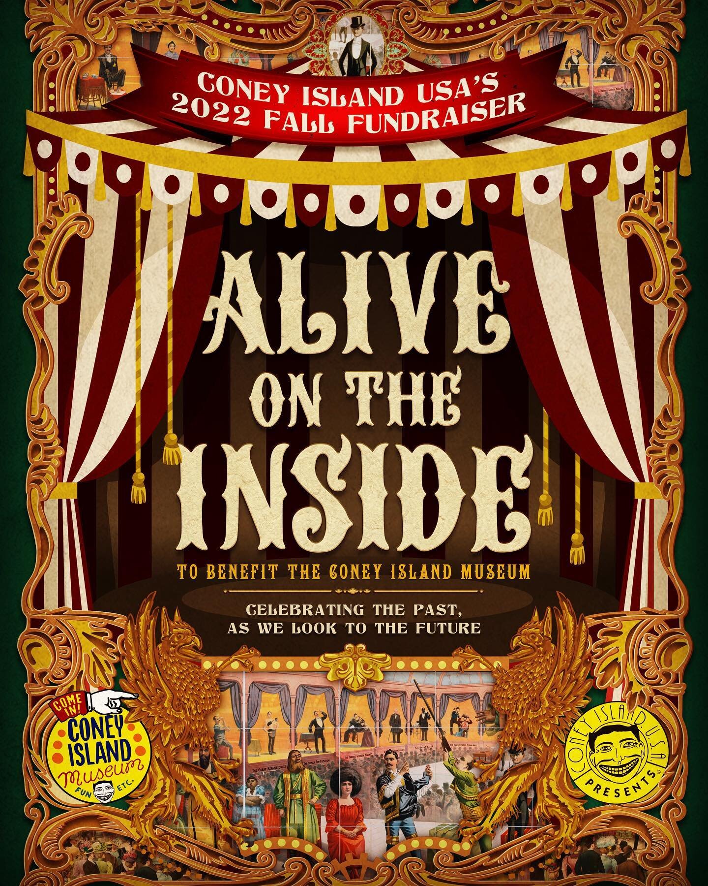 One week from today, CIUSA hosts &ldquo;Alive On the Inside&rdquo;, our annual fall fundraiser to benefit the Coney Island Museum! Join us for live entertainment, hors d&rsquo;oeuvres, sponsored libations, raffles, prizes, and more &mdash; all to sup