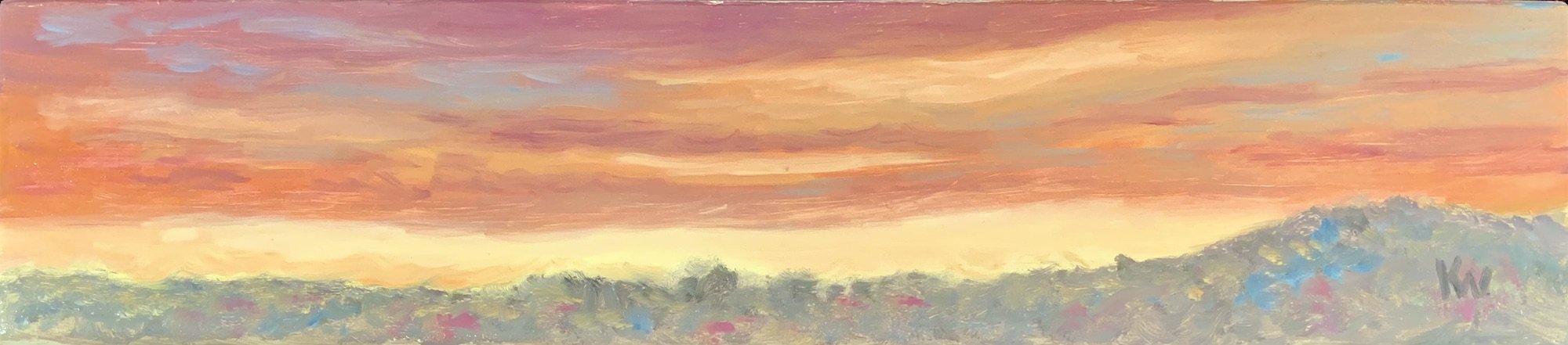 Cloud Meditation 57
Oil/Wood
3.5” x 15”