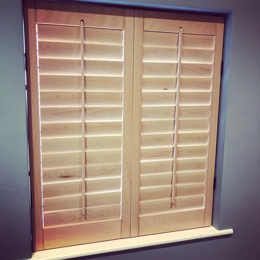 Solid Beech Shutter for our bedroom