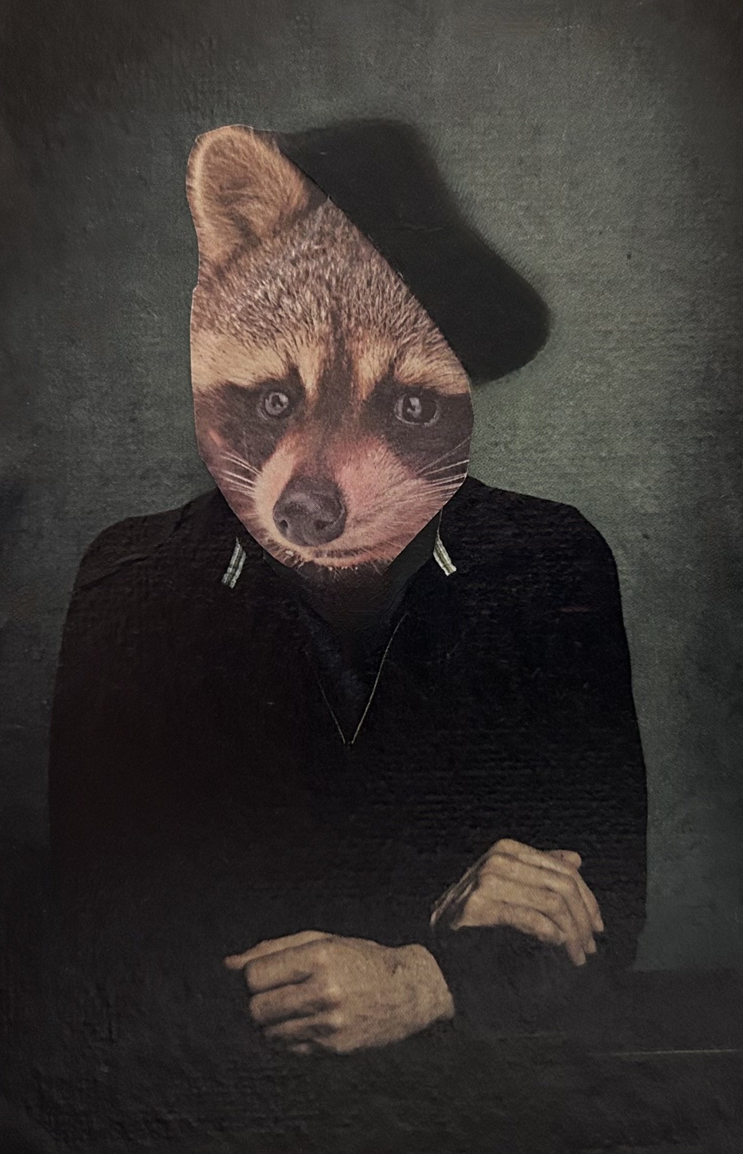 "The Artist as a Young Raccoon" 5x7 Greeting Card