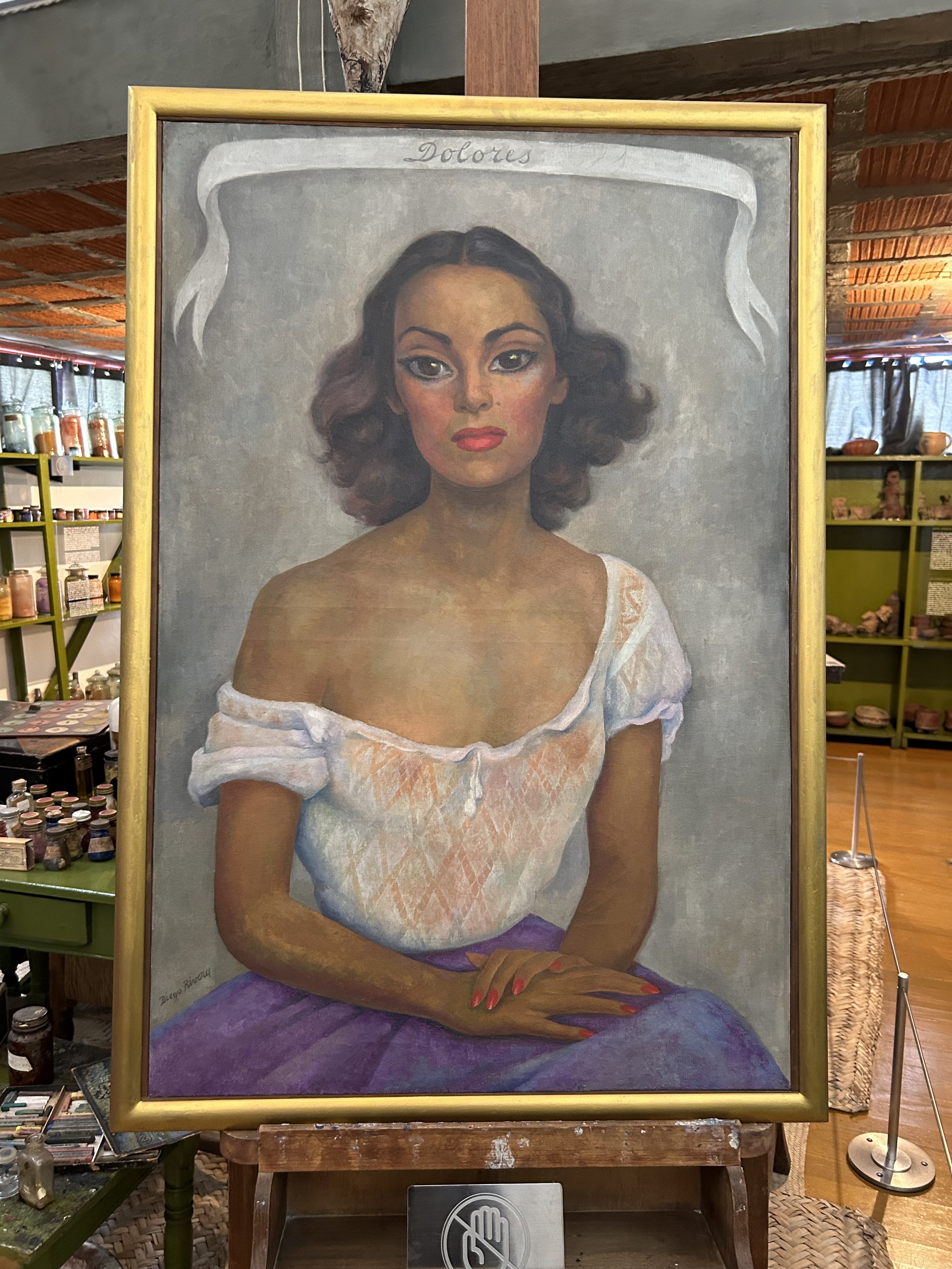 Portrait of Dolores del Rio by Diego Rivera