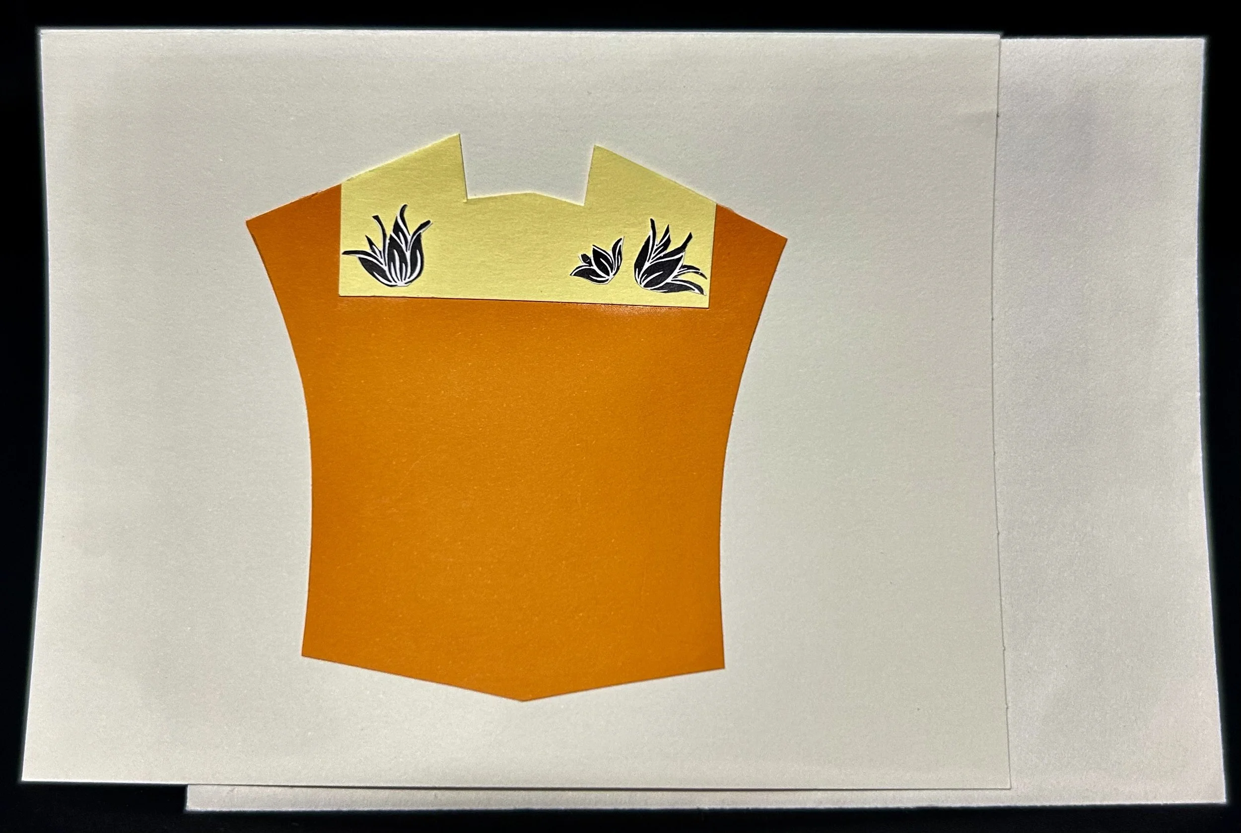 "Orange & Yellow Huipil" 4 x 6 Greeting Card