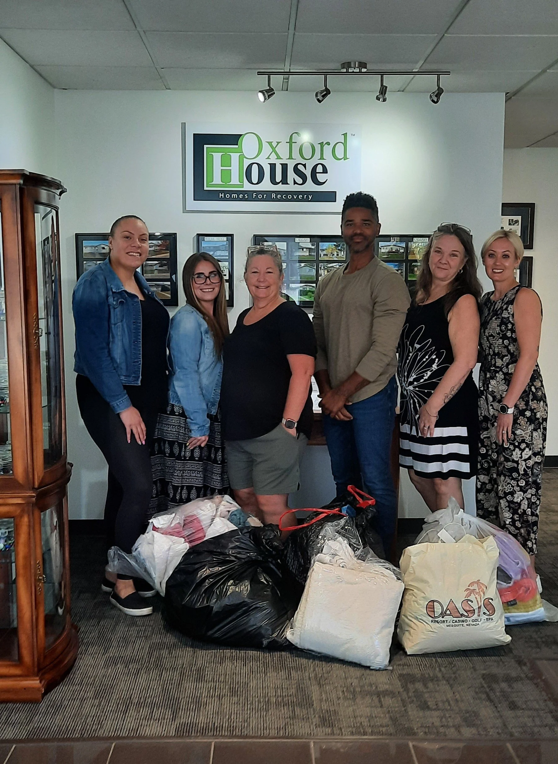 Tina Stockburger donating towels June 2025