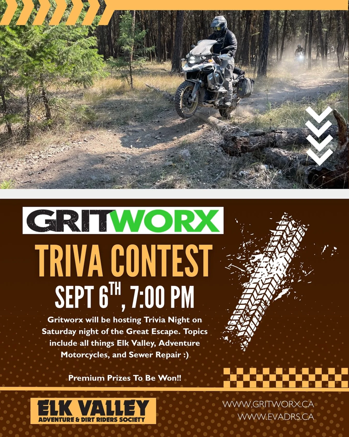 The Great Escape is fast approaching and spots are filling up! Saturday Night at the BBQ our good friend @genest1987 from @gritworx.inc will be hosting a Trivia Night! Get a question correct, get entered into a draw for some premium prizes. Easy as t