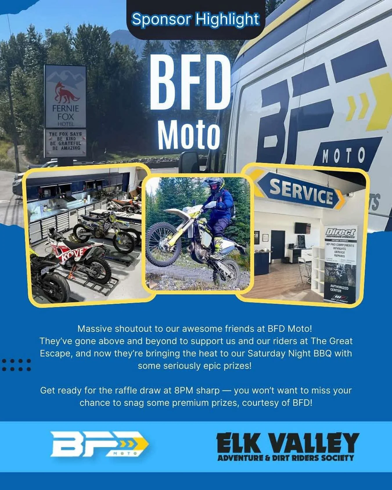 As our previous participants know, the Great Escape is quite renowned for its awesome raffle prizes. We&rsquo;re super excited to see what&rsquo;s on offer this year! 

Sending a big shout out to @bfdmoto who will once again be providing some epic ra