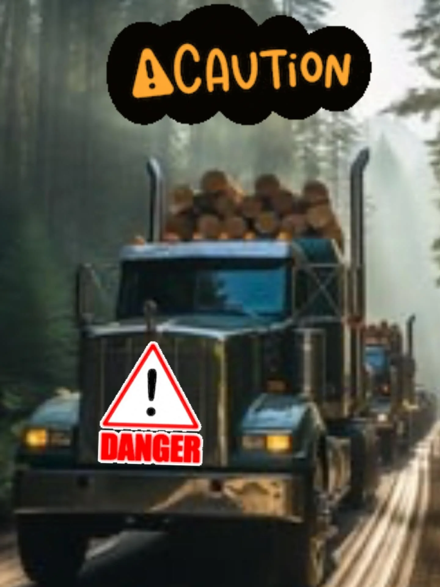WARNING:⚠️ ‼️ 
This summer has been very busy with logging in the Coal Creek area:
Doman is currently logging on Matheson Rd, using their road for staging and transport. The wood is getting hauled up Coal Creek, Paige&rsquo;s draw down Morissey and l