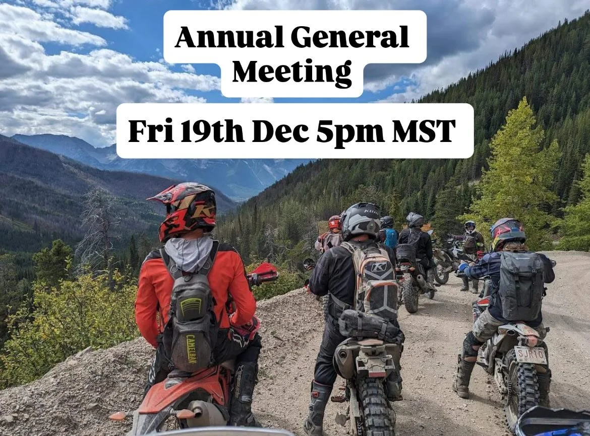 Once again this year, a handful of volunteers have worked very hard at maintaining and keeping trails open, roads accessible and our valuable sponsors highlighted. 

The EVADRS AGM will be on Friday 19th December at 5pm MST . We&rsquo;ll be sharing o
