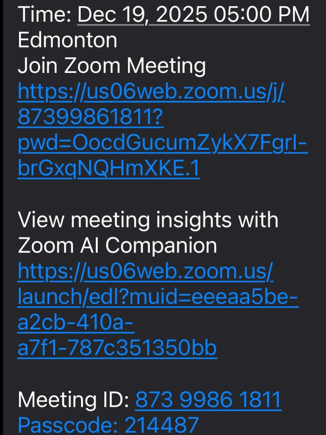 Please join us tonight at 5pm MST for our Annual General meeting. Copy the link below or in the photo. 

Topic: EVADRS 2025 AGM
Time: Dec 19, 2025 05:00 PM Edmonton
Join Zoom Meeting
https://us06web.zoom.us/j/87399861811?pwd=OocdGucumZykX7FgrIbrGxqNQ