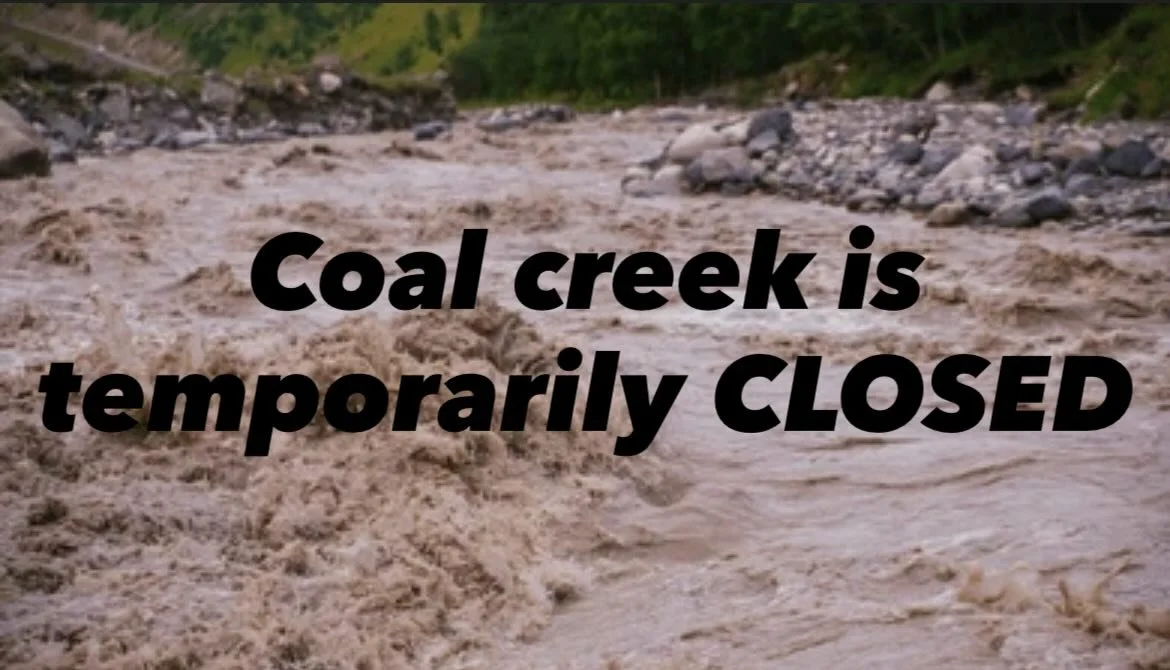 Coal Creek has a temporary closure until we get through this atmospheric weather event and things dry out a bit &amp; it is a safer. 

Thank you for respecting the closure. 

#rainstopsplay #fernie #elkford #bcbackroads