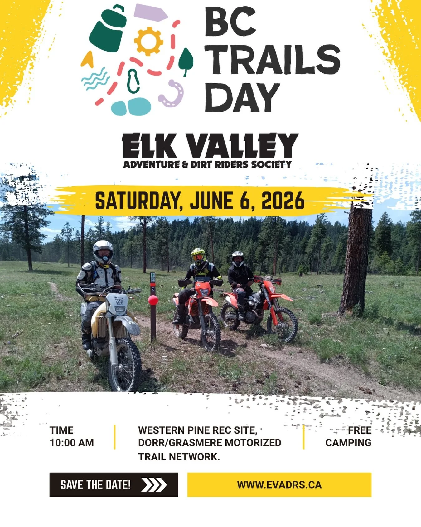 On Saturday, June 6 celebrate #BCTrailsDay with @orcbc.ca 

We&rsquo;re celebrating the importance of trails and encouraging more riders to appreciate and give back to the trails they enjoy. EVADRS will be hosting is 4th Annual BC Trails Day Poker Ra