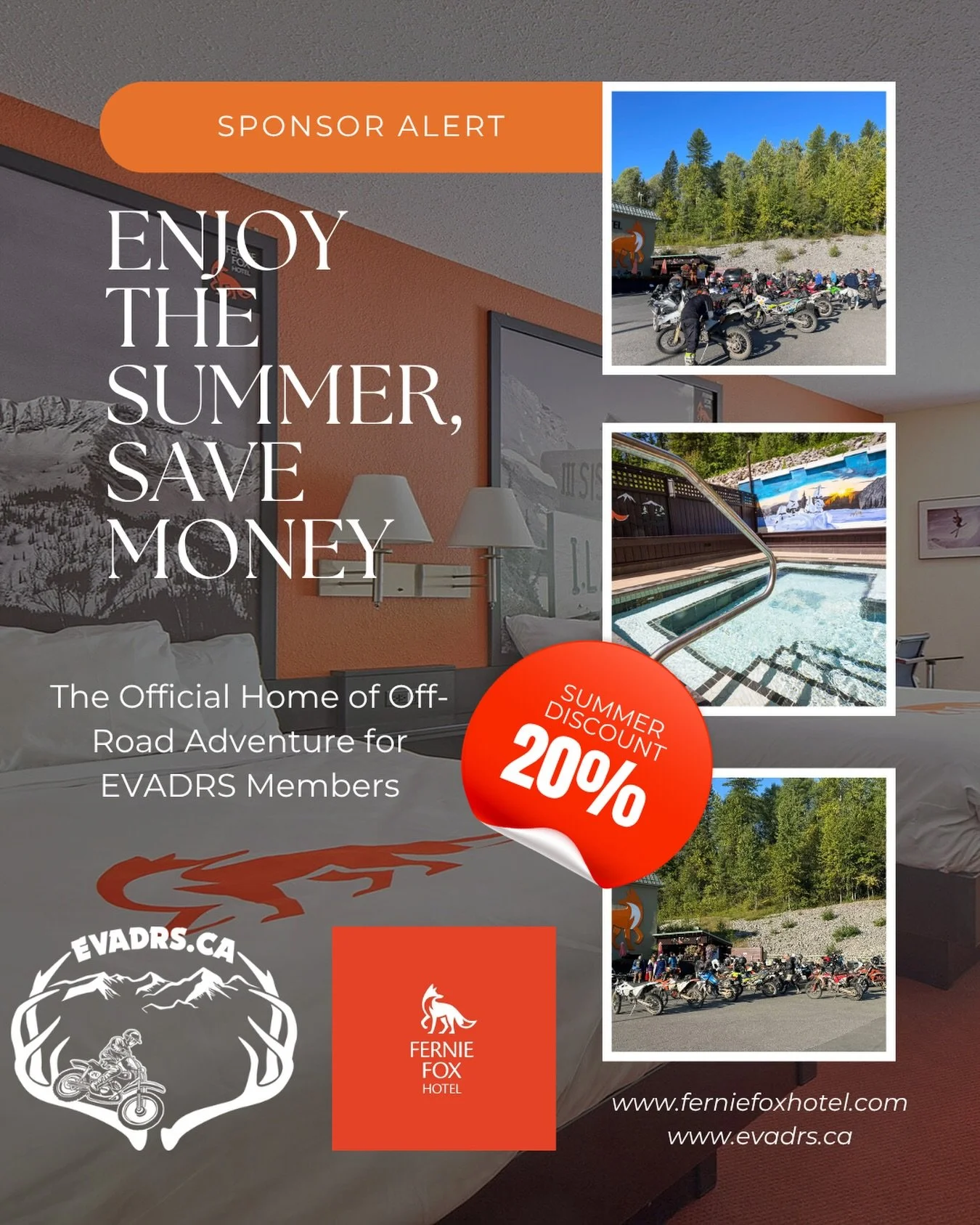 🔥 Adventure Starts Here with @ferniefoxhotel 🔥

As a proud sponsor, Fernie Fox is your go-to basecamp for off-road adventure. 

Access 100&rsquo;s of KM of epic adventure bike routes from your hotel, or enjoy a stone&rsquo;s throw ride to world-cla