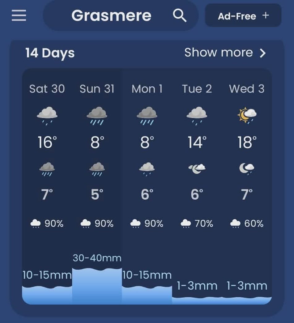 It&rsquo;s getting a bit old that the weekends are always wet! Maybe they&rsquo;ll be some intervals where the riding will be good &amp; tacky &amp; no dust down at Dorr - Grasmere Motorized Trail Network. And&hellip; awesome for the new grass seeds 