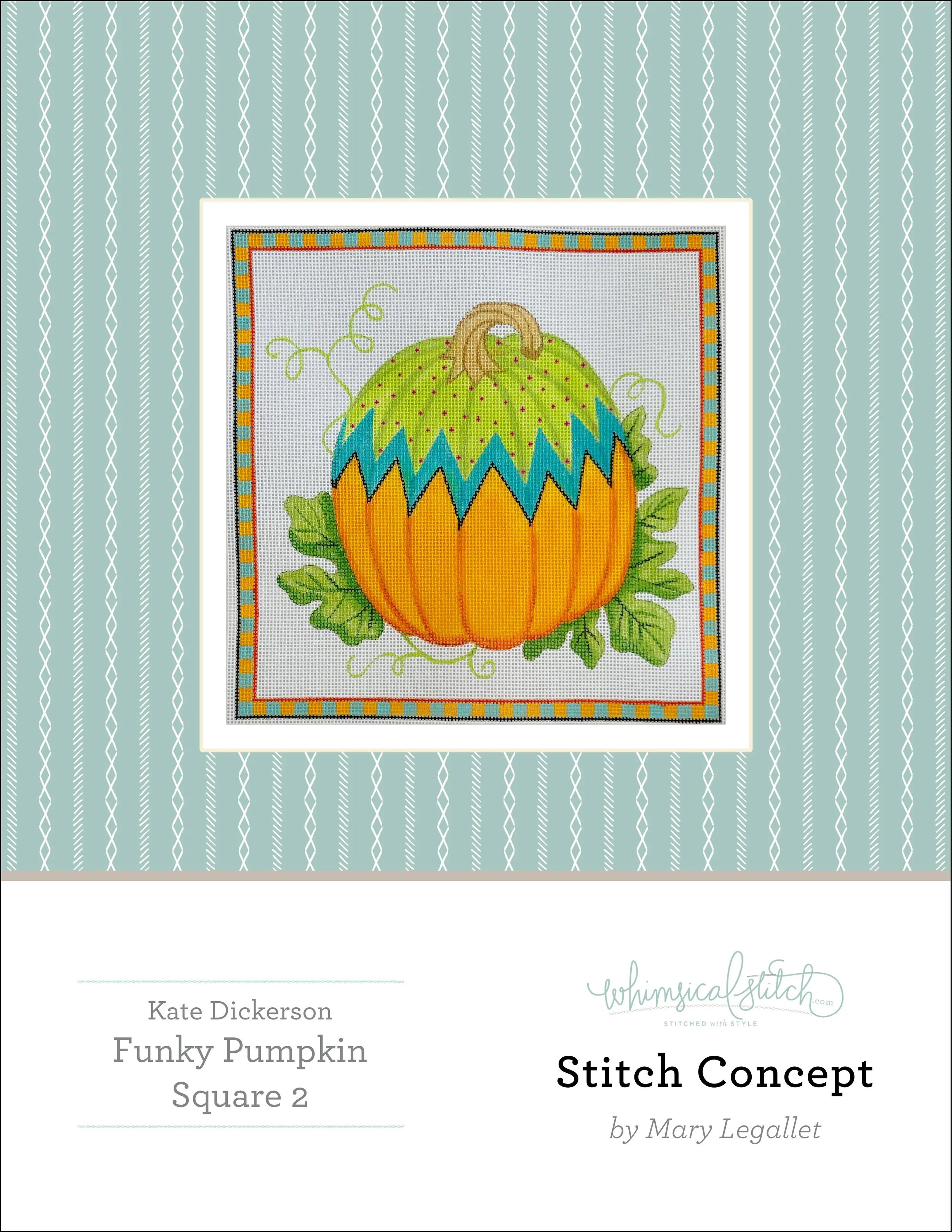 Funky Pumpkin Square