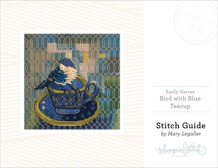 Bird with Blue Teacup