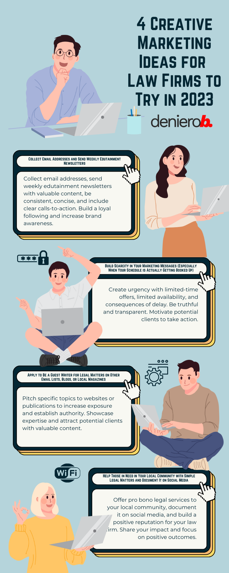 4 Creative Marketing Ideas for Law Firms to Try in 2023 — Deniero B.