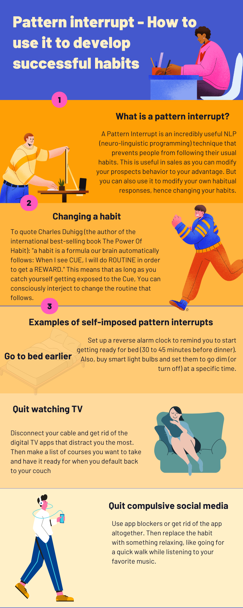 Pattern interrupt How to use it to develop successful — Deniero B.