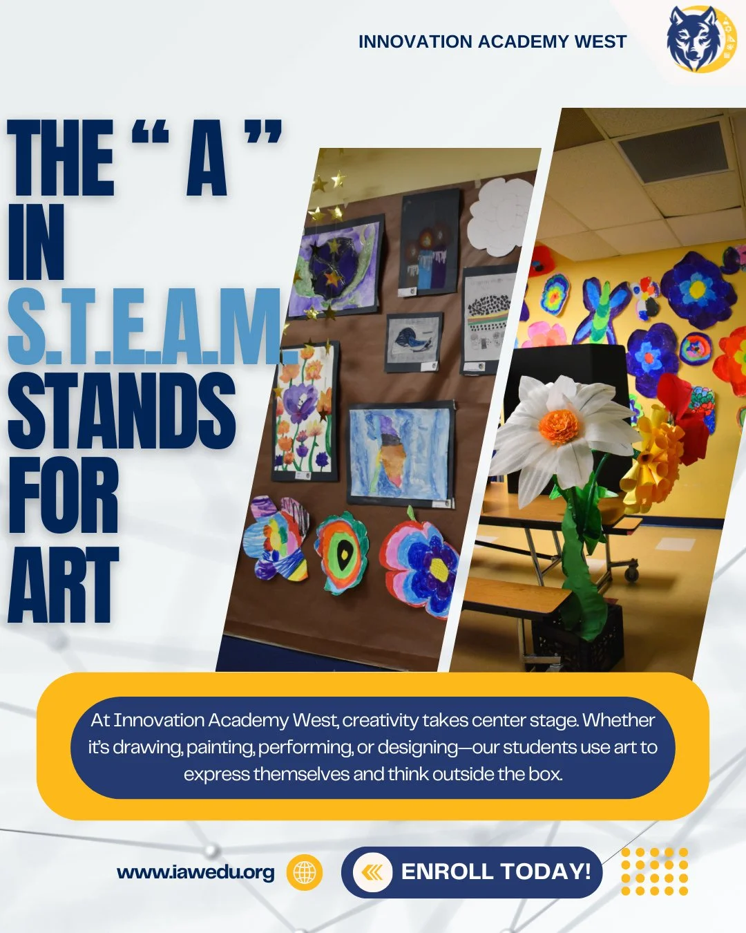 🎨 The &ldquo;A&rdquo; in S.T.E.A.M. stands for ART &mdash; and at Innovation Academy West, our students bring creativity to life! From painting and drawing to performing and designing, we encourage students to express themselves and think outside th