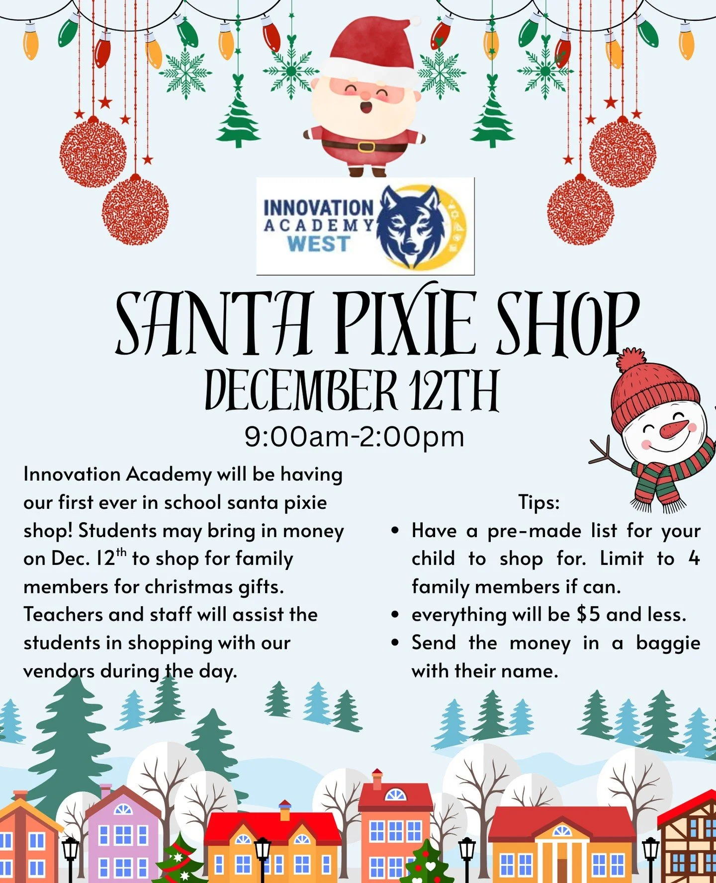 It&rsquo;s almost PIXIE SHOP time! 🎁🌟⁠
This Friday, December 12th, our students will have the chance to choose Christmas gifts for their loved ones during school hours.⁠
Get ready for a fun and festive shopping day, Wolves! 🐺🎄