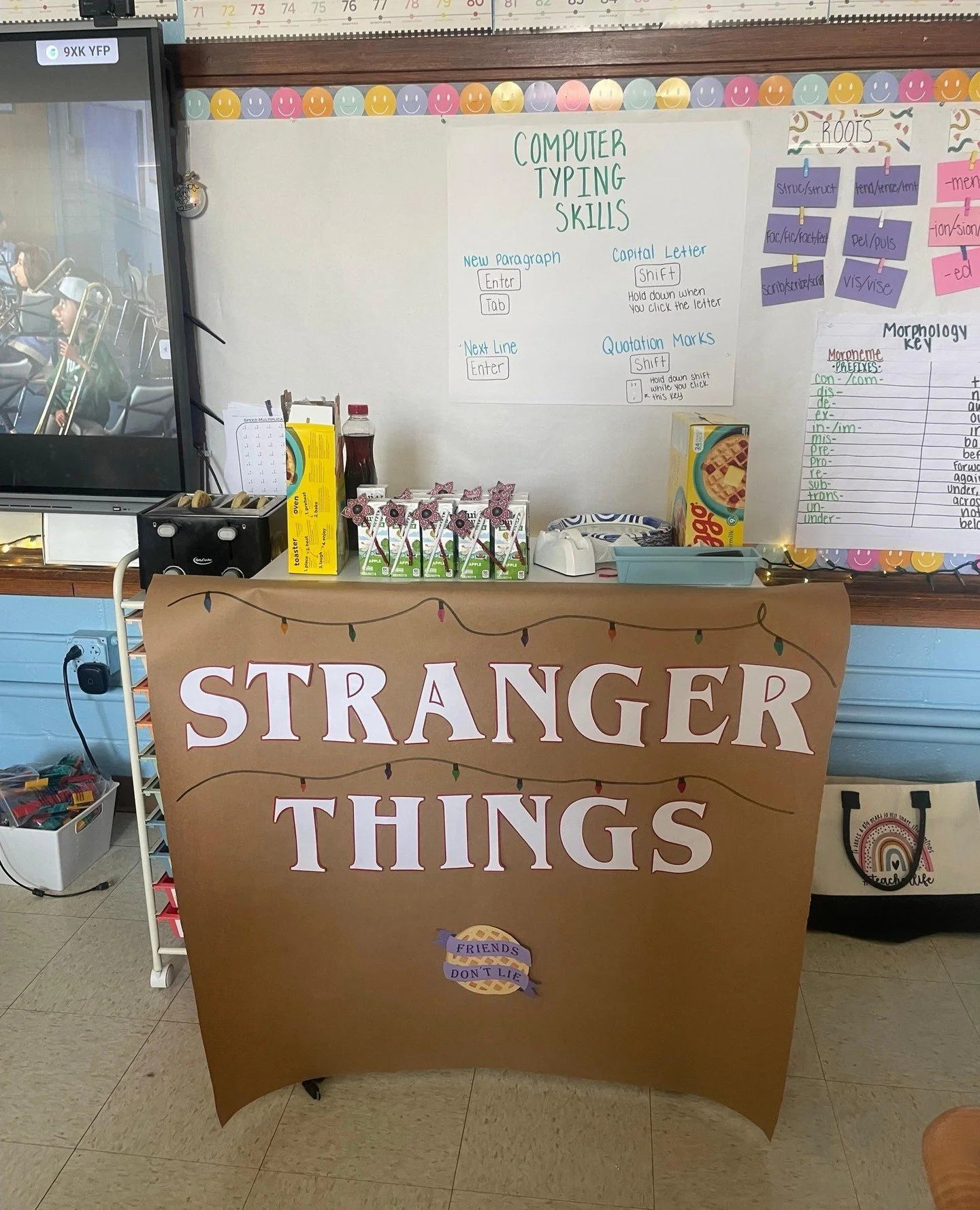 Stranger Things&hellip; but make it 3rd grade approved! 🧇✨⁠
⁠
Our IAW 3rd graders celebrated with a waffles &amp; &ldquo;Stranger Things&rdquo; themed party today after earning enough compliments to unlock their reward! 👏💛⁠
⁠
They worked hard, lif