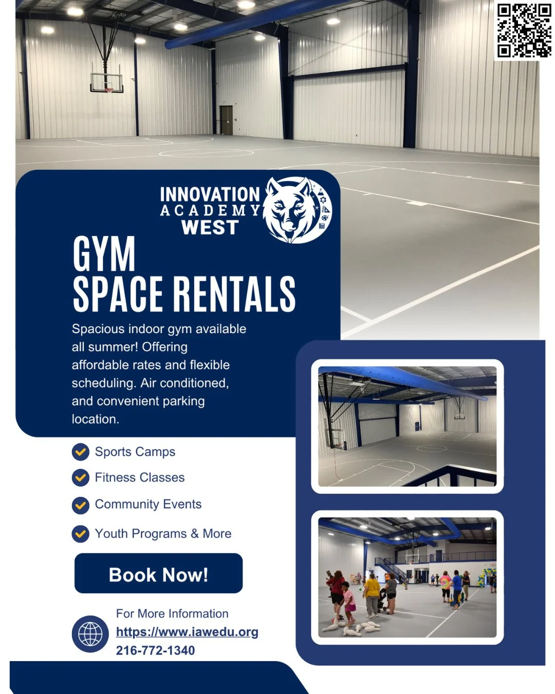 🏀🎉 Now Renting at Innovation Academy West!⁠
Looking for a spacious, modern venue for your next event? Our gym is available for sports leagues, birthday parties, community gatherings, and more.⁠
Flexible hours, affordable rates, and plenty of parkin