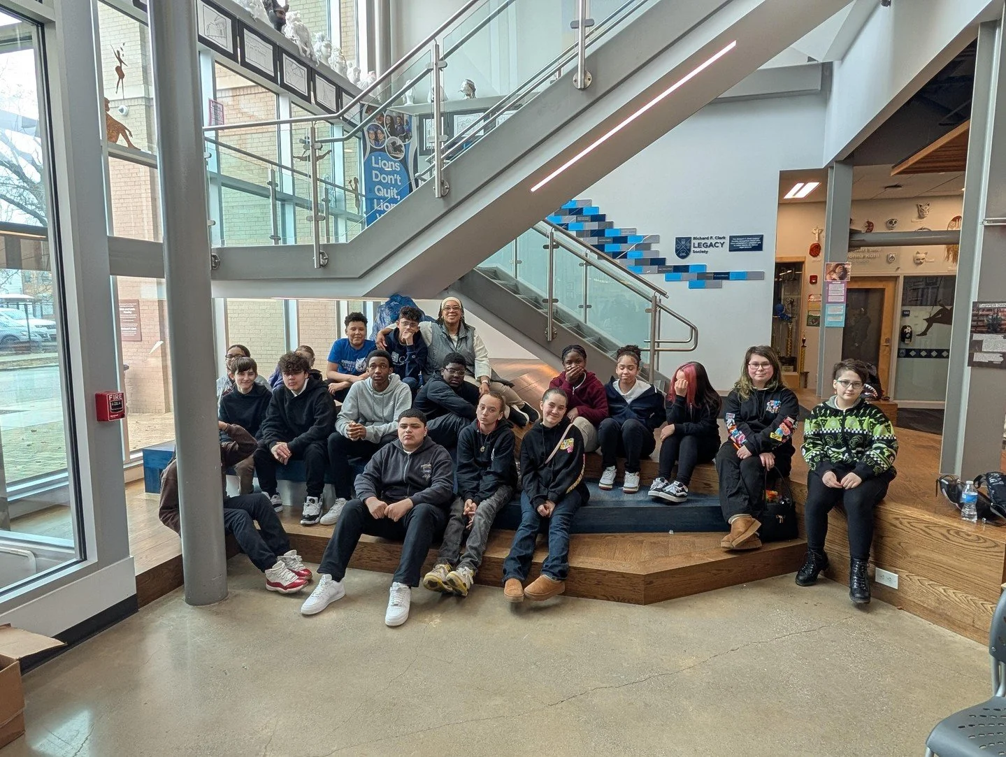 TBT to our 8th graders having an absolute blast visiting St. Martin de Porres High School! 🎒✨ Exploring their future and making memories along the way! 💫