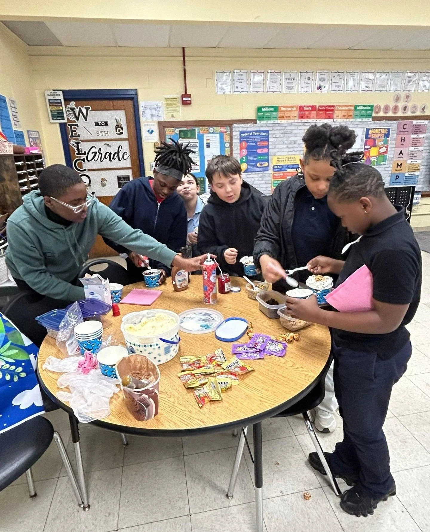 Showing up every day = SWEET rewards! 🍦🎉⁠
⁠
Our 5th graders earned a Perfect Attendance Ice Cream Party, and they enjoyed every scoop! Your dedication and consistency paid off&mdash;keep up the amazing work! 👏📚