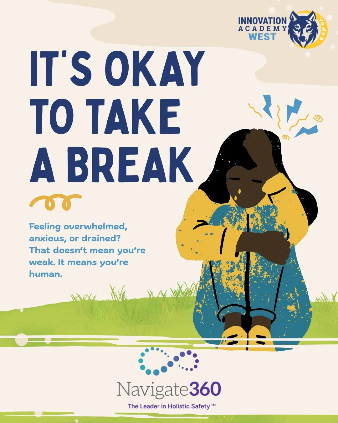 It&rsquo;s okay to take a break. 💛 Feeling overwhelmed, anxious, or drained doesn&rsquo;t mean you&rsquo;re weak&mdash;it means you&rsquo;re human. Pause, breathe, and take care of yourself. #MentalHealthMatters #SelfCare #IAWCares