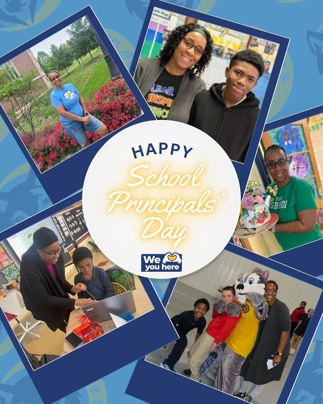Happy School Principals' Day, Mrs. Jones ! 🎉🍎⁠
Thank you for your leadership, dedication, and the positive impact you make on our students, staff, and school community every single day. We appreciate you! 💙