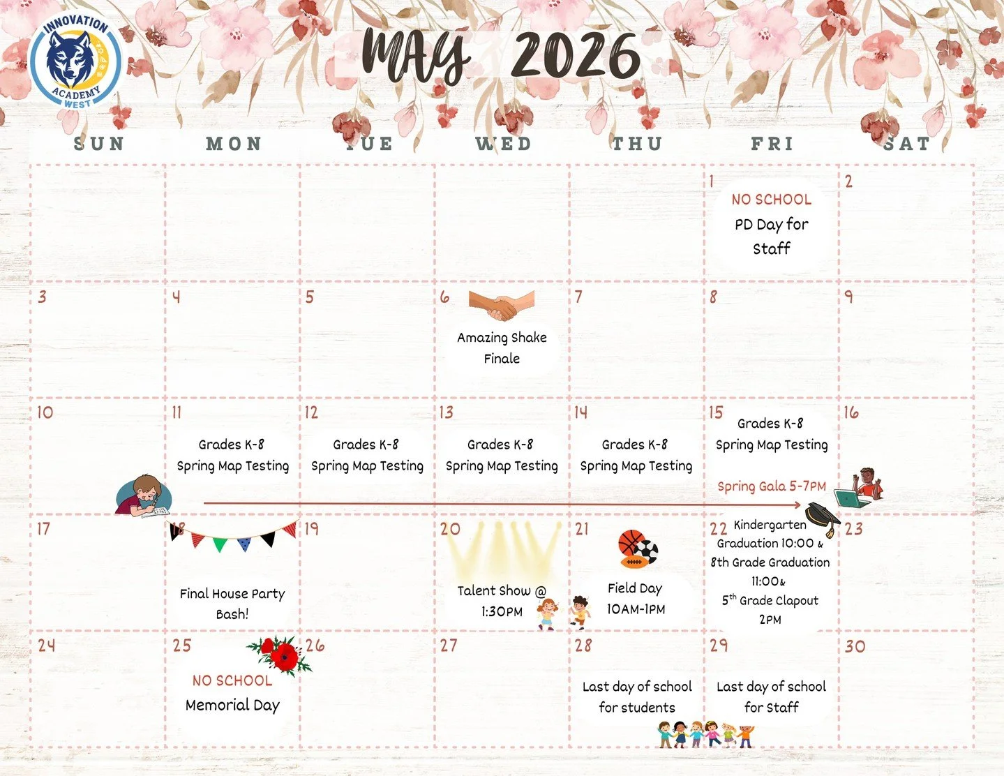 May is packed at IAW! 🎉 Check out everything happening this month&mdash;from celebrations to learning moments to fun school-wide events you won&rsquo;t want to miss. Let&rsquo;s finish the year strong and make every day count! 📚✨