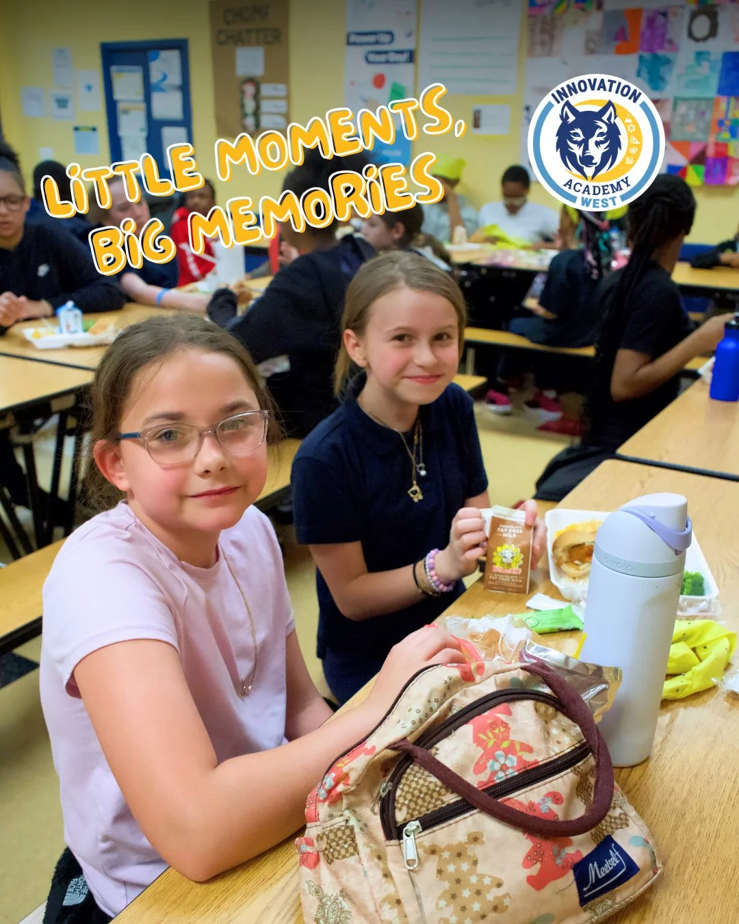 It&rsquo;s the conversations between classes, the lunch table laughs, and the everyday moments that make school feel like home. 💙💛⁠
⁠
#InnovationAcademyWest #IAW #WeLoveYouHere #SchoolCommunity