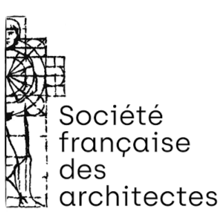 logo de la société française des architectes organisatrice du prix HJLM dont lume architectes est double lauréat 2017 et 2023